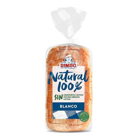 Bimbo Pan De Molde Natural Blanco Con Corteza Bimbo Sin Lactosa 360 G