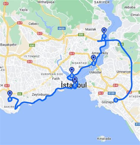 Istanbul, Türkei - Google My Maps