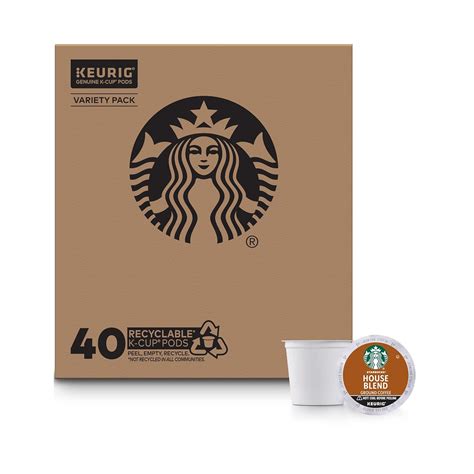 Amazon.com : Starbucks Decaf K-Cup Coffee Pods, House Blend for Keurig