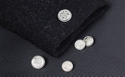 Amazon.com: 14-Piece Silver Metal Blazer Button Set - 23mm & 18mm ...