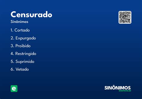 O Que Significa A Palavra Censurado - Censurado - Significado e Sinônimo - escreva.ai