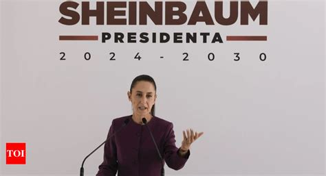 Mexico S Incoming President Claudia Sheinbaum Says Surveys Show Support