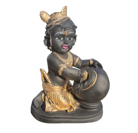 7 Inches Black Polyresin Bal Gopal Statue Temple At Rs 500 In Meerut