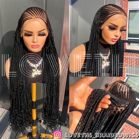 Ready To Ship Next Day2days FREE SHIPPING Cornrow Braided Wig Box