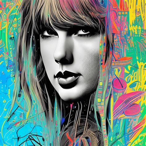 Taylor Swift Centered Graphic · Creative Fabrica