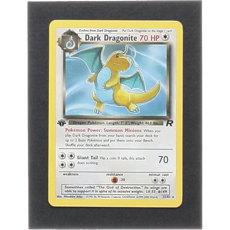 Dark Dragonite Pokemon Team Rocket St Edition Pristine Auction