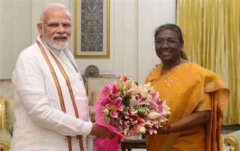 President Murmu Extends Birthday Greetings To Pm Modi Wishes For His