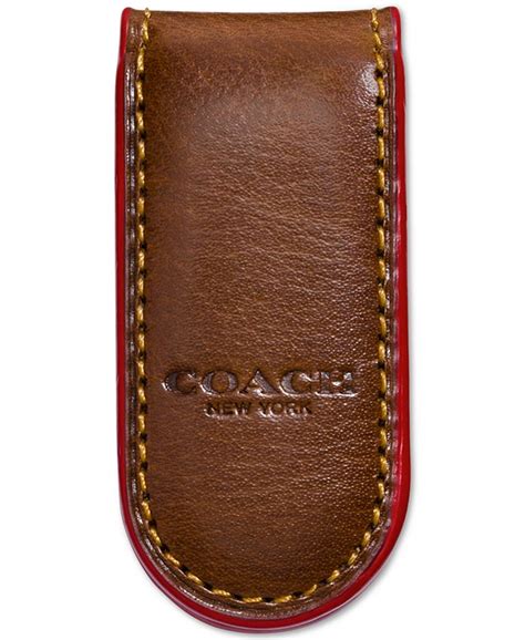 COACH Men's Leather Money Clip - Macy's