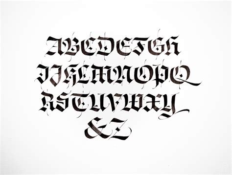 Blackletter alphabet calligraphy collection :: Behance