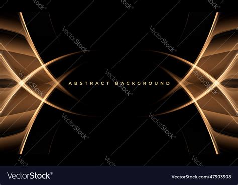 Elegant Black And Gold Abstract Luxury Background Vector Image