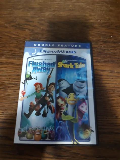 Dreamworks Flushed Away Shark Tale Double Feature Dvd With Case