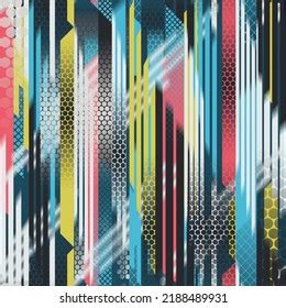 Textile Digital Design Fabric Print Wallpaper Stock Illustration