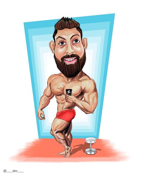 Gym Caricature | Caricature, Cartoon body, Wedding caricature