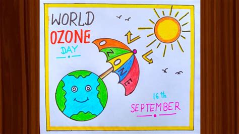 World Ozone Day Drawing World Ozone Day Poster Ozone Day Drawing