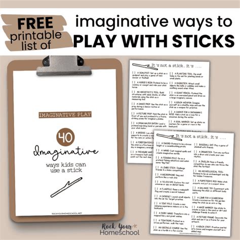 40 Imaginative Ways to Play with Sticks - Rock Your Homeschool