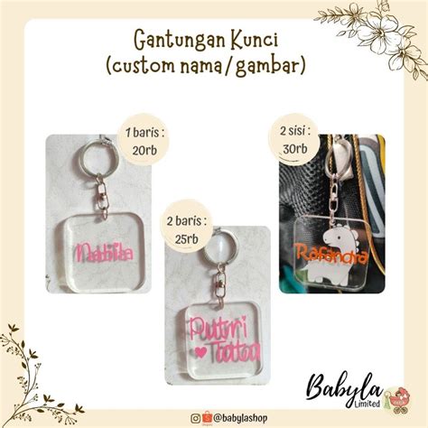 Jual Gantungan Kunci Akrilik Custom Shopee Indonesia