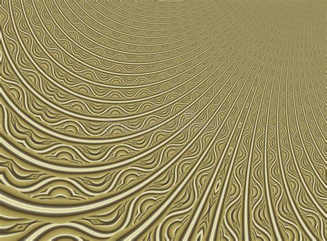 Arte Abstracto Moderno Del Fractal Del Oro Fino Ejemplo Del Fondo Con