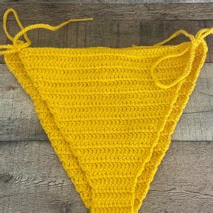 Crochet Flower Bikini Set Bikini Top And Bikini Bottom Handmade Etsy