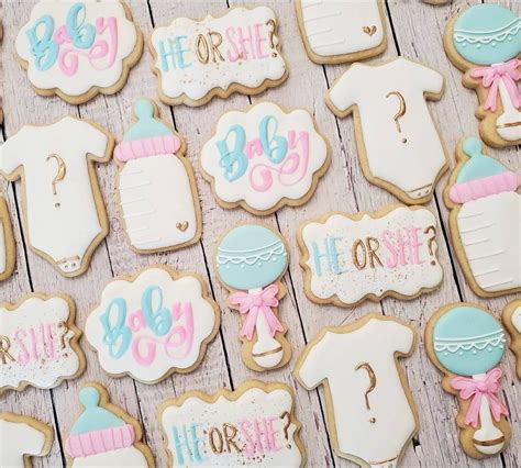 Baby Gender Reveal Cookies Etsy