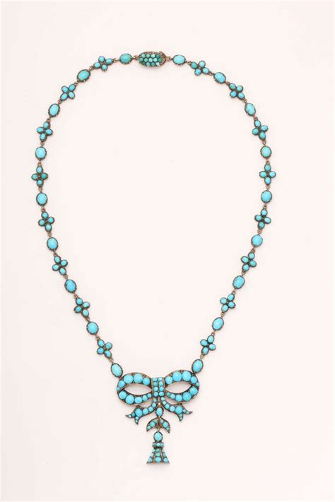 The Intimate Victorian Turquoise Necklace For Sale At 1stdibs