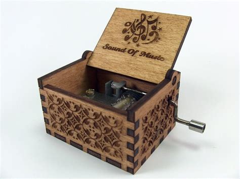 Engraved Wooden Music Box Sound Of Music By Inveniocrafts On Etsy