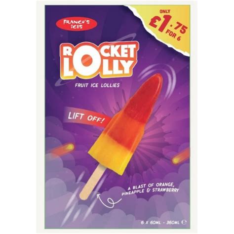 Fife Creamery Frozen Francos Rocket Lollies X Pk Pmp