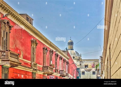 Colonial Architecture In Lima Peru Stock Photo Alamy