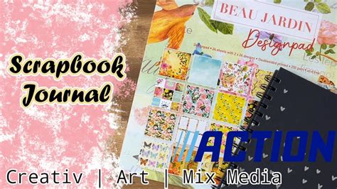 Creativ Art Mix Media Journal Scrapbook Mit Dem Action Block Beau