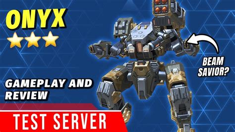 Onyx Gameplay And Review Best Beam Mech Mech Arena Test Server