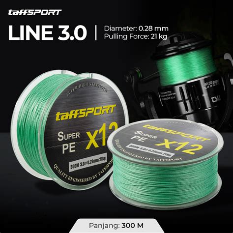 Taffsport Senar Tali Benang Pancing Fishing Line Super Pe Braided M