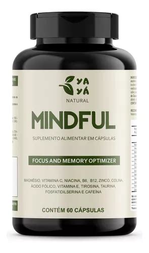 Mindful Yaya Natural Fosfatidilserina Taurina Magn Sio Cps Sabor