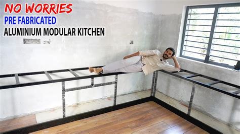 High Quality Aluminium Modular Kitchen Kitchen Counter Top Pre