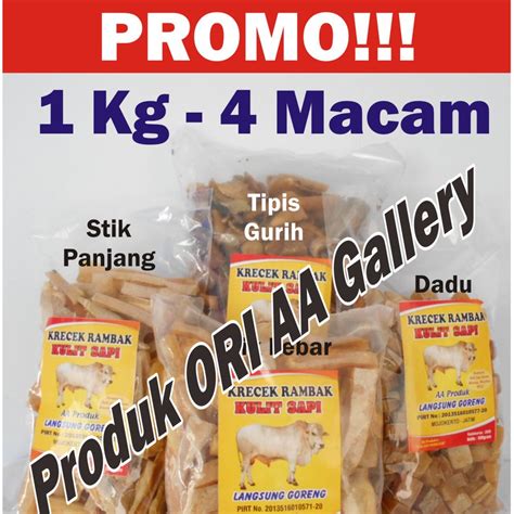 Jual PROMO Kerupuk Rambak Kulit Sapi Mentah ASLI 100 Kulit Sapi