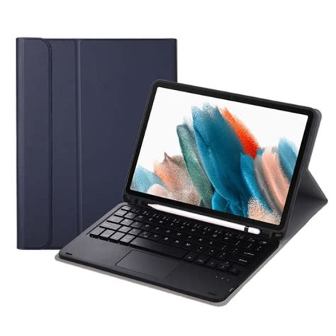 Granatowe Etui Klawiatura Touchpad Do Samsung Galaxy Tab A