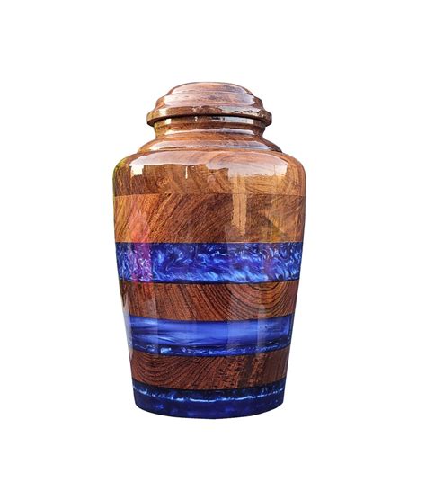 Epoxy And Rosewood Mix Urn Box For Ashes Adult Large Urn For Etsy