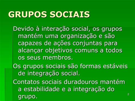 Grupos Sociais O Que São - O Que Sao Grupos Sociais - GITEDU