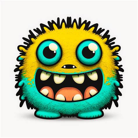 Happy Monster Emoji Ai Generated Stock Illustration Illustration Of