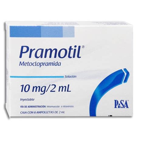 PRAMOTIL Sol Iny 6 AMPTAS 10 MG 2 ML Metoclopramida Sol