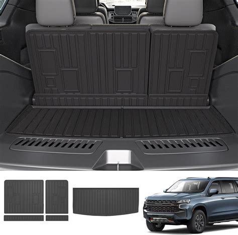 Xipoqix Cargo Liner Backrest Mat Compatible With 2022 2024 Chevy Tahoe Gmc Yukon