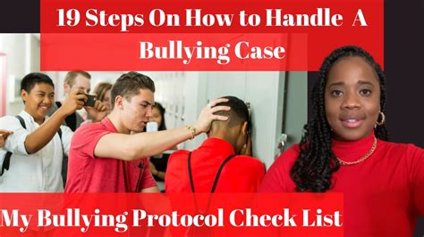 19 Steps On How To Handle A Bullying Case Youtube