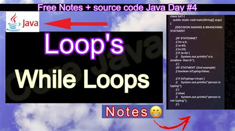 Mastering While Loops In Java Building Dynamic And Efficient Programs Java Day4 Youtube