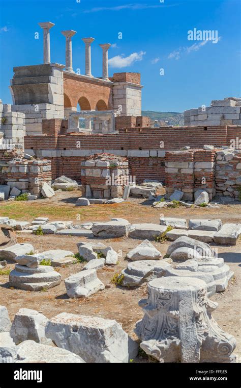 Basilica Of St John Ephesus Selcuk Izmir Province Turkey Stock