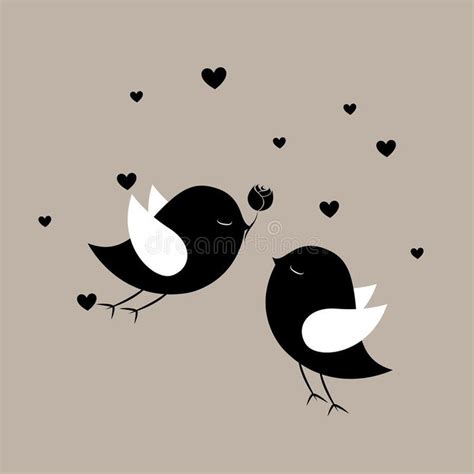 Birds In Love Stock Vector Illustration Of Decoration