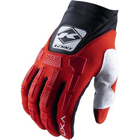 Gants Cross TITANIUM KENNY Rouge Noir Blanc MOTO AXXE FR Gants Cross