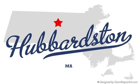 Map of Hubbardston, MA, Massachusetts