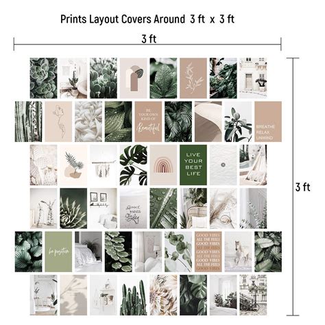 Botanical Wall Collage Kit Aesthetic Pictures Aesthetic Room Decor