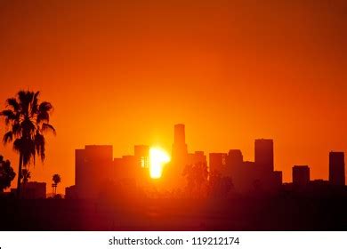 Sunrise Over Downtown Los Angeles Skyline Stock Photo 119212174 | Shutterstock