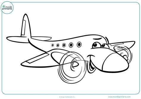 Dibujos de Aviones y Avionetas para Colorear