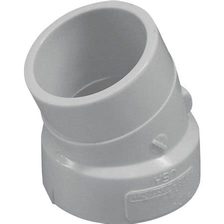 Genova CANPLAS Street Pipe Elbow 2 In Spigot X Hub 225 Deg Angle