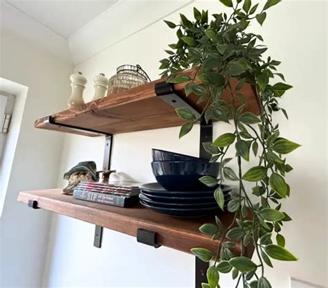 RUSTIC WOODEN SCAFFOLD Board Shelves Shelf Handmade Bookshelf 2